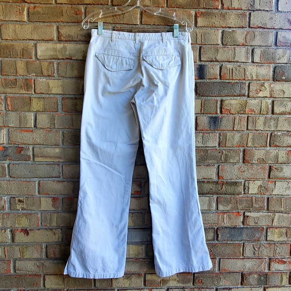 Y2k Abercrombie and Fitch Flare Legged Khaki Women's size 4 R Cargo